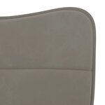vidaXL Chaises à manger lot de 2 Gris clair Velours