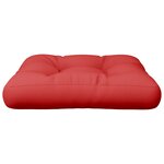 vidaXL Coussin de palette rouge 60x60x12 cm tissu