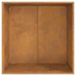 vidaXL Braise Marron 80 x 80 x 43 cm Acier