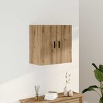 vidaXL Armoire murale chêne artisanal 60x31x60 cm bois d'ingénierie