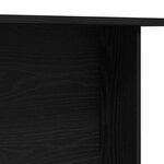 Table à manger vidaXL Noir Chêne 110x60x75 cm Bois d'ingénierie