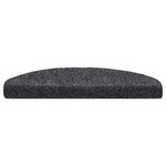 vidaXL Tapis autoadhésifs de marches 10 Pièces Gris foncé 65x21x4 cm