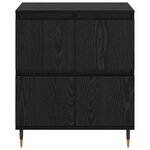 vidaXL Armoire de rangement 3 Pièces Chêne noir 60 x 35 x 70 cm