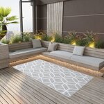 vidaXL Tapis d'extérieur Gris 160x230 cm PP