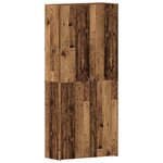 vidaXL Cabinet à chaussures en bois vieilli 80x35 5x180 cm en bois d'ingénierie