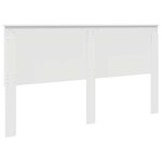 vidaXL Tête de lit Blanc brillant 200 cm Bois d'ingénierie