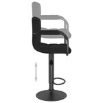 vidaXL Tabouret de bar Noir Velours