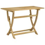 vidaXL Table pliable de jardin 110x55x75 cm bois d'acacia solide