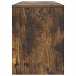 vidaXL Meuble TV Chêne fumé 100 x 30 x 40 cm Bois d'ingénierie