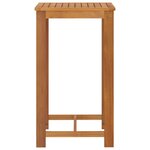 vidaXL Ensemble de bar de jardin avec coussins 3 Pièces Gris