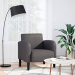 vidaXL Chaise de canapé avec accoudoirs gris 54 cm similicuir