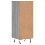 vidaXL Buffet Sonoma gris 34 5x34x90 cm Bois d'ingénierie