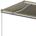 vidaXL Auvent automatique sur pied 300x250 cm Crème
