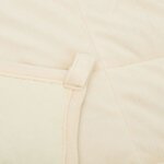 vidaXL Couverture lestée Crème clair 155x220 cm 7 kg Tissu