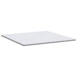 vidaXL Coussins de Matelas Blanc 200 x 200 cm Polyester sans colle