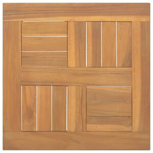 vidaXL Dessus de table carré 40x40x2 5 cm Bois de teck massif