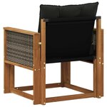 vidaXL Sofa de milieu extérieur Bois d'Acacia Massif Naturel