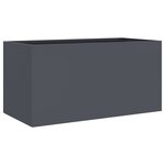 vidaXL Jardinière anthracite 62x30x29 cm acier laminé à froid
