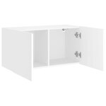 vidaXL Meuble TV mural blanc 80x30x41 cm