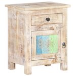 vidaXL Table de chevet 40x30x50 cm Bois d'acacia brut