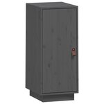 vidaXL Buffet Gris 34x40x75 cm Bois massif de pin