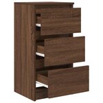 vidaXL Buffet chêne marron 37 5x35x76 cm bois d'ingénierie