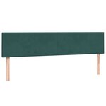 vidaXL Sommier à lattes de lit et matelas vert foncé 180x220cm velours