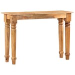 Vidaxl table console 110 x 35 x 77 cm bois de manguier massif