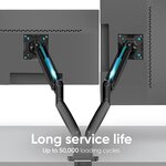 Onkron g200 blk support de bureau pour deux écrans pc de 13 à 32 pouces noir