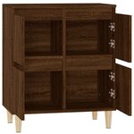 vidaXL Buffet Chêne marron 60x35x70 cm Bois d'ingénierie