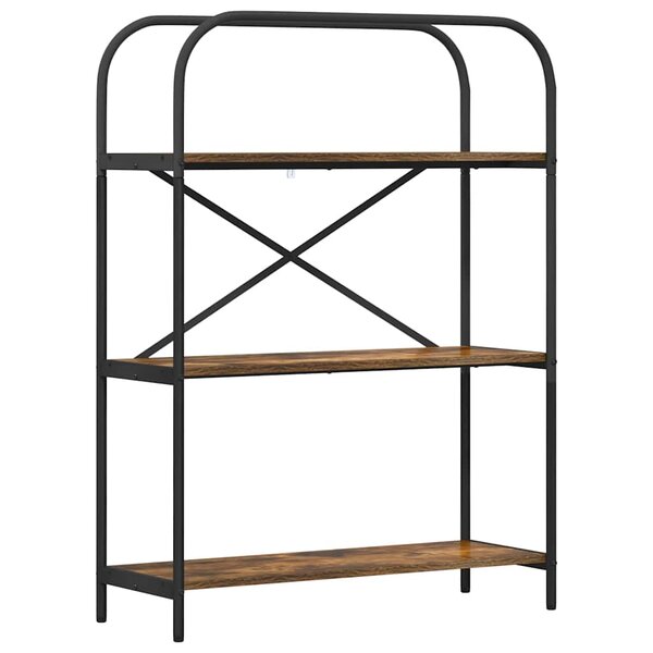 vidaXL Étagère Chêne fumé 80 x 30 x 109 cm Bois d'ingénierie