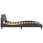 vidaXL Cadre de lit Dover gris 160x200 cm similicuir