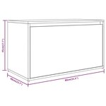 vidaXL Banc d'entrée 80x40x45 cm Chêne marron Bois d'ingénierie