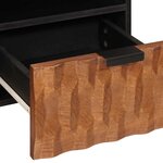 vidaXL Meuble TV avec tiroir Finition Acacia Brun 100 x 33 x 46 cm