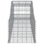 vidaXL Paniers à gabions arqués 4 Pièces 300x50x40/60 cm fer galvanisé