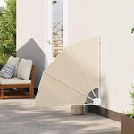 vidaXL Écran de confidentialité pour balcon Beige 115 x 115 cm tissu