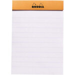Bloc ORANGE N°11 7 4x10 5 80F agrafées 80g ligné RHODIA