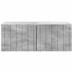 vidaXL Meuble TV mural 78 5 x 41 x 30 cm Gris béton Bois d'ingénierie