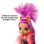 CAVE CLUB Poupée Roaralai 20 cm avec accessoires et son animal de compagnie préhistorique Ferrell