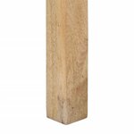 vidaXL Table console 110x30x75 cm bois de manguier massif blanchi