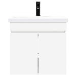 vidaXL Meuble de salle de bain avec robinet Blanc 61 x 40 x 74 5 cm