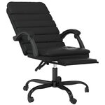 Fauteuil de massage inclinable de bureau informatique étude similicuir noir 02_0025418