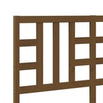 vidaXL Tête de lit Marron miel 146x4x100 cm Bois massif de pin
