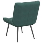 vidaXL Chaise de relaxation vert foncé 64x74x84 cm velours