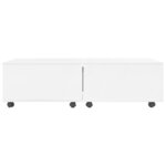 vidaXL Table basse Blanc brillant 120x60x35 cm