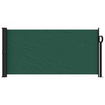 vidaXL Auvent latéral rétractable vert foncé 100x500 cm