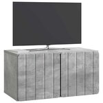 vidaXL Meuble TV mural 59 5 x 31 x 30 cm Gris béton Bois d'ingénierie