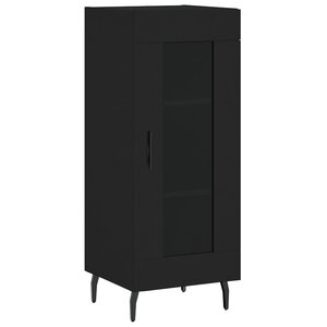vidaXL Buffet Noir 34 5x34x90 cm Bois d'ingénierie