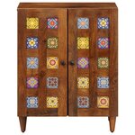 vidaXL Buffet Noyer 60 x 33 x 75 cm Bois de mangue massif