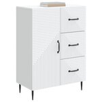 vidaXL Buffet Blanc 66 x 34 5 x 89 5 cm Bois d'ingénierie
